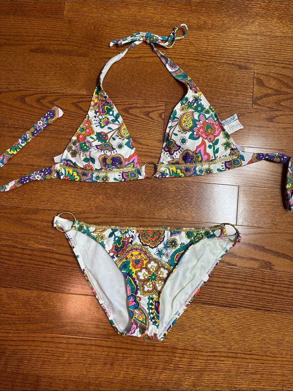 Sz Large Rampage bikini with gold trim